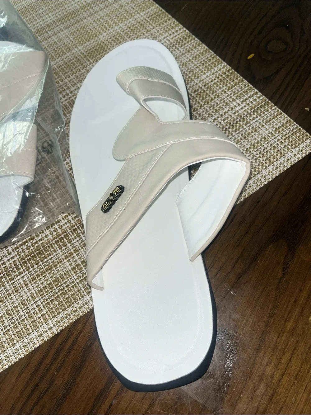 SHEIN Men's Beige Slide Sandals